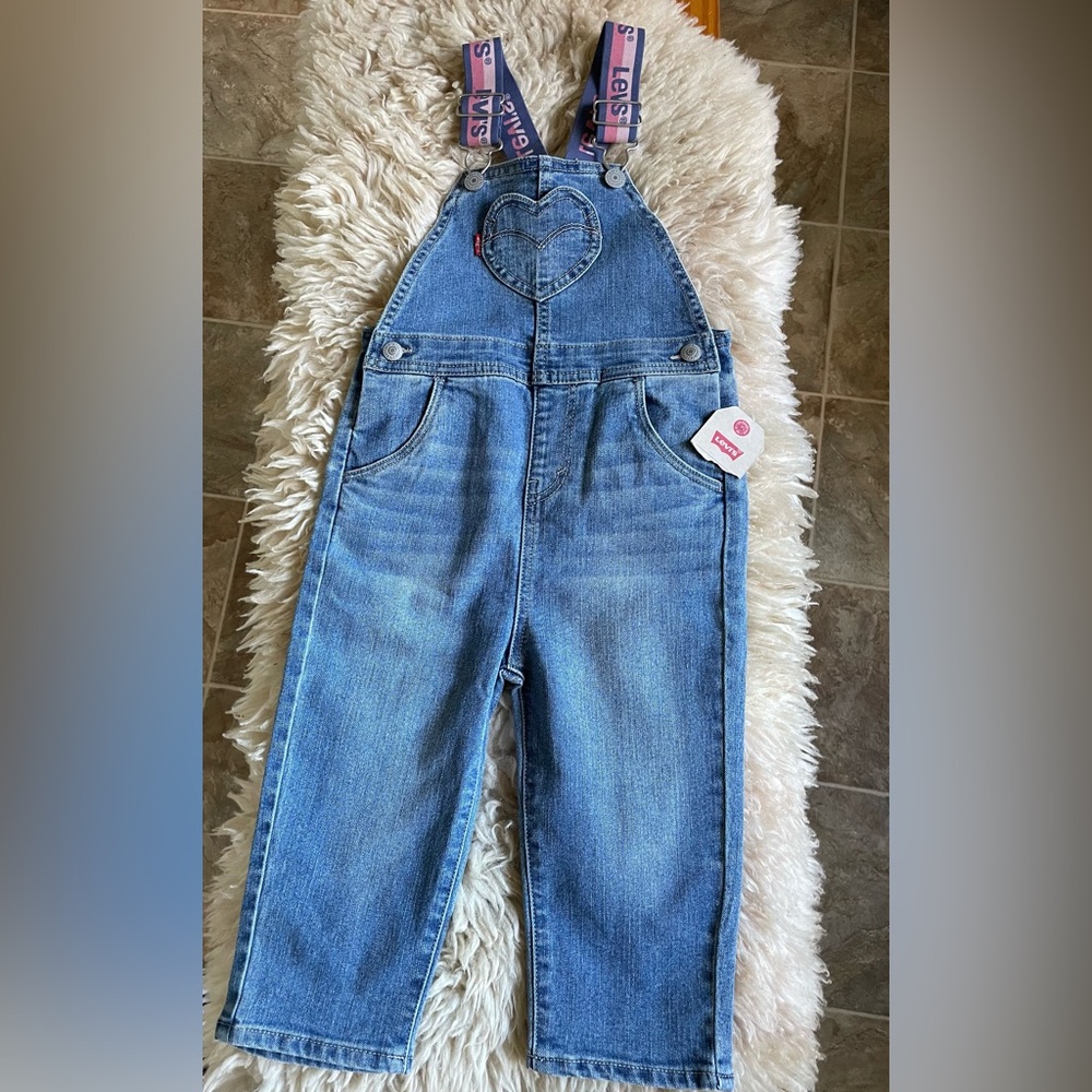 Levi's Overalls Denim Heart Pocket NWT